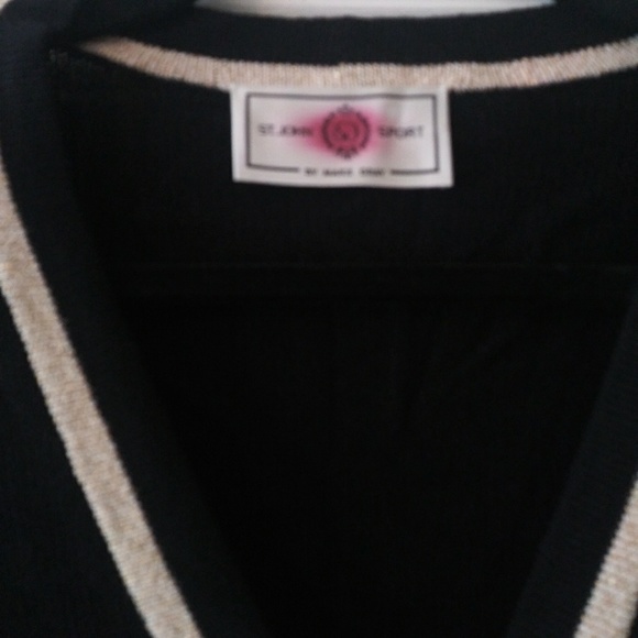 St. John Sport Black 2-Pc Cardigan and Tank Set Pristine - Picture 4 of 7